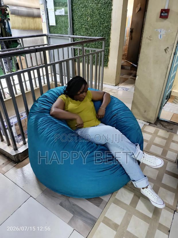 Bluish Beanbag Seat - thumbnail 2