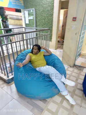 Bluish Beanbag Seat