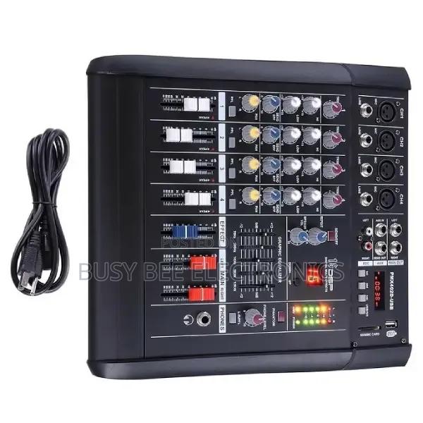 4 Channel Powered Audio Mixer - main view