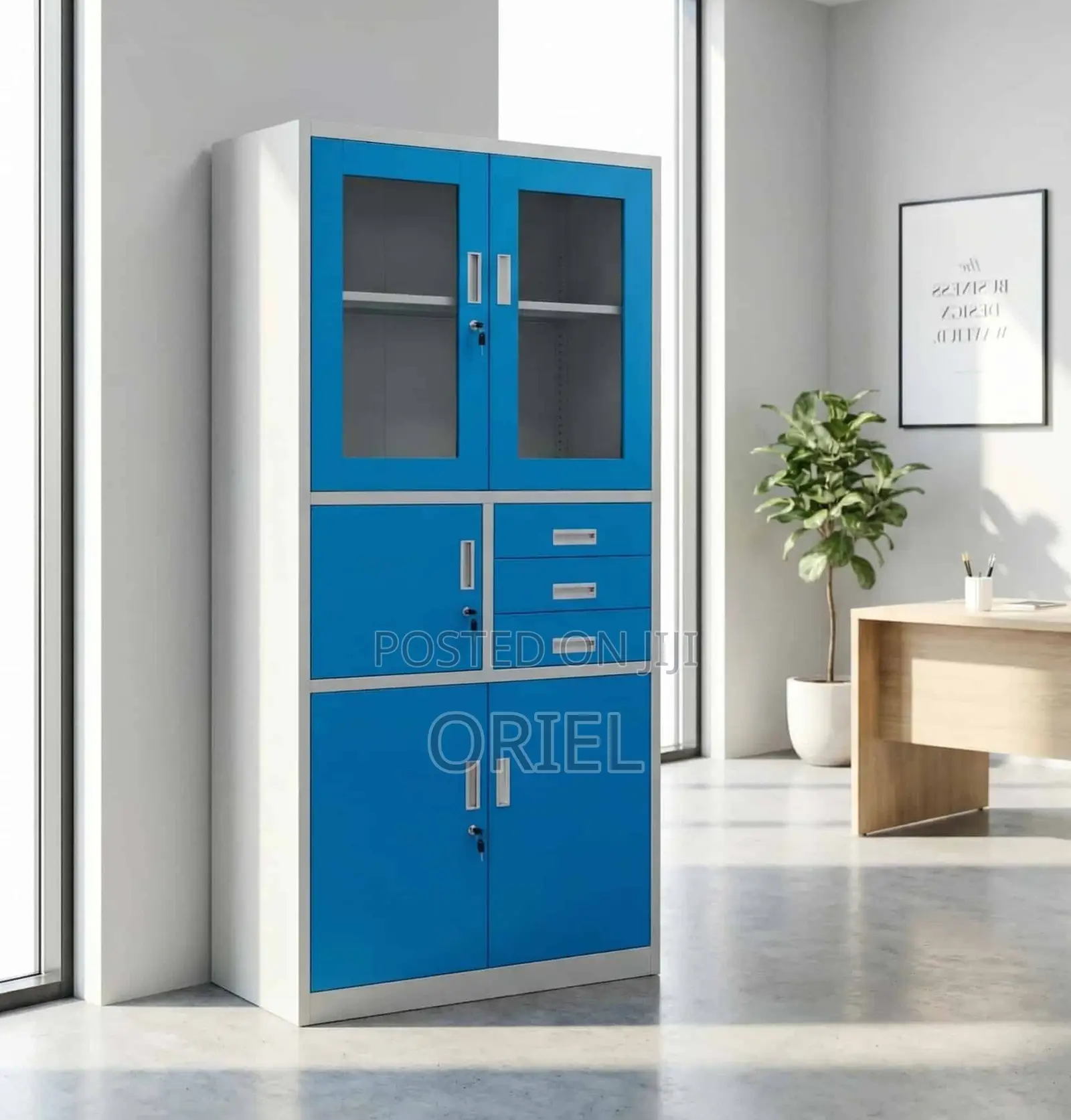Office Cabinet : Office Metallic Cabinet With Safe