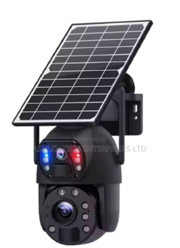 New UBOX 4MP Dual Lens Outdoor Solar CCTV Camera^^*