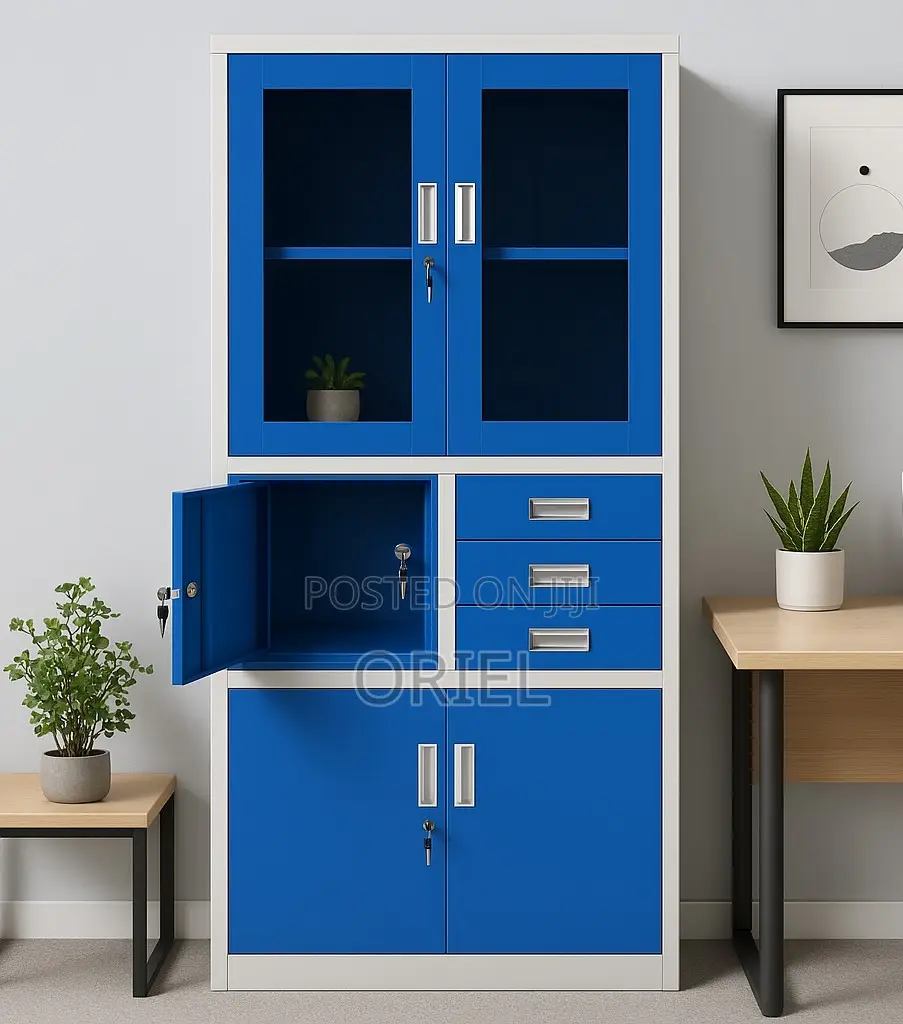 Office Cabinet : Office Metallic Cabinet With Safe