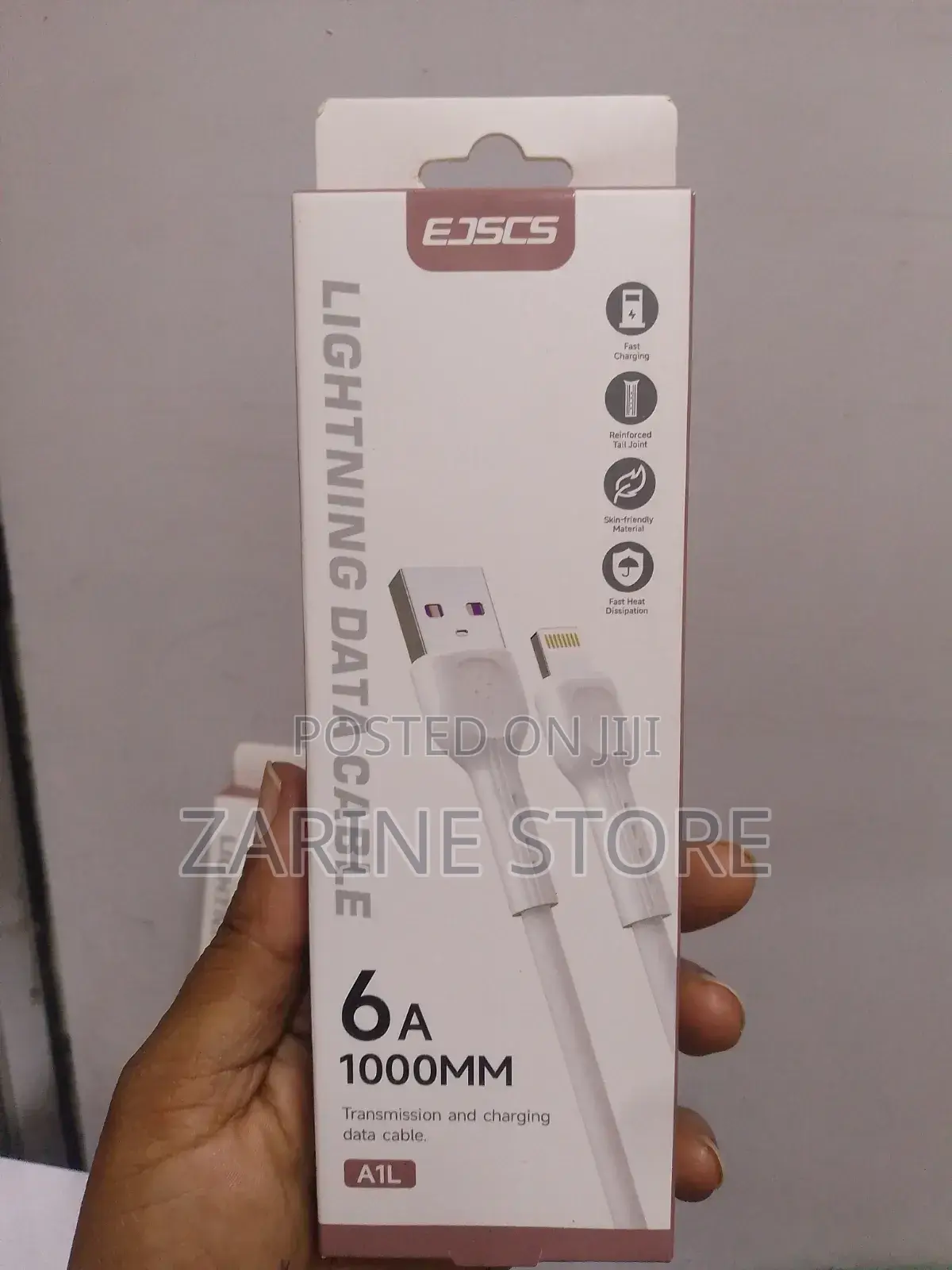 Lightening Data Transfer Cable Fast Charging 6A 1metre Long