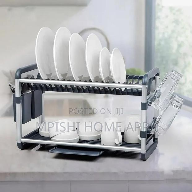 2 - Tier Aluminum Dish Drying Rack - thumbnail 2