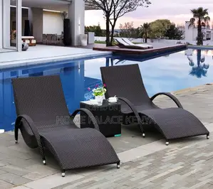 Day Bed: Curved S Shaped Rattan Sunbed