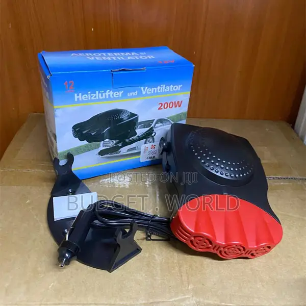 . Red 12V Car Windscreen Defroster Heater With Cooling Mode