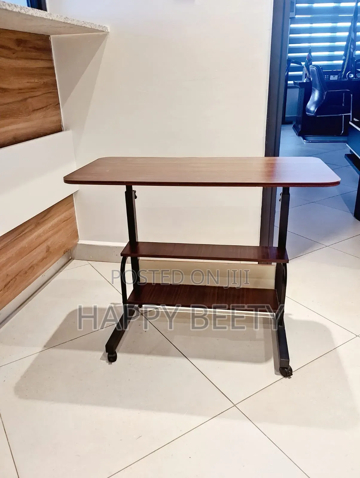 Brown Walnut Adjustable Laptop Desk