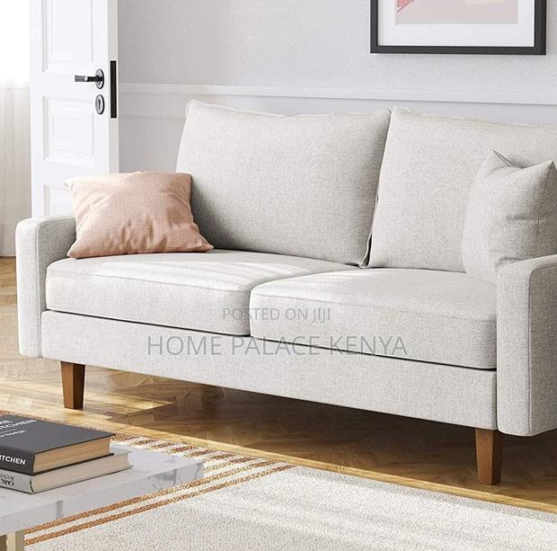 Home Sofa: Minimalist Scandi Inspired Wood Base Sofa - thumbnail 7