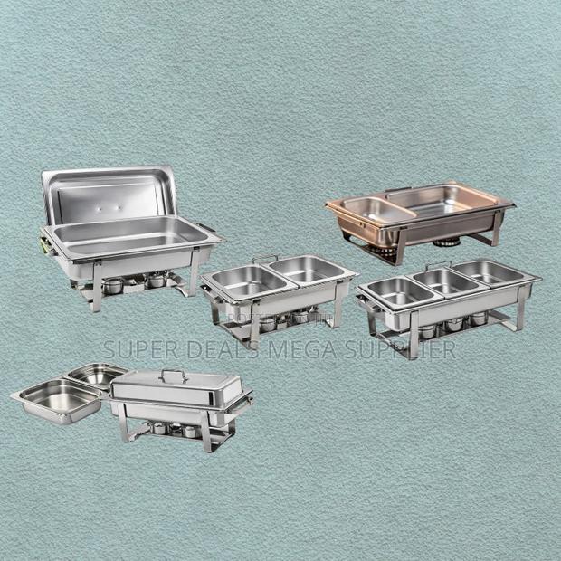 High-Capacity Durable Stainless Compartment Chafing Dish Food Warmer