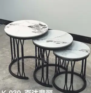 3-in-1 Executive Pure Marble Coffee Table