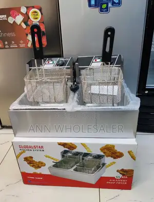 6+6 Litres Globalstar Double Fryer