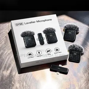 Low-Latency 3 in 1 Dual Mics Wireless Lavalier Microphone