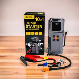 Light Weight 10-in-1 Car Jump Starter Digital Air Compressor Inflator