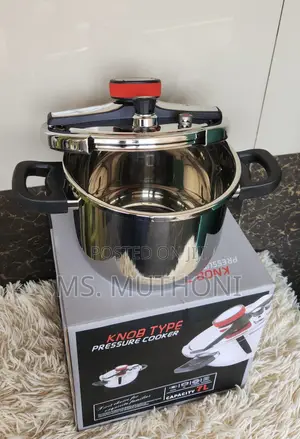 Stainless Steel 7L Knob Type Pressure Cooker (Knob Locking)