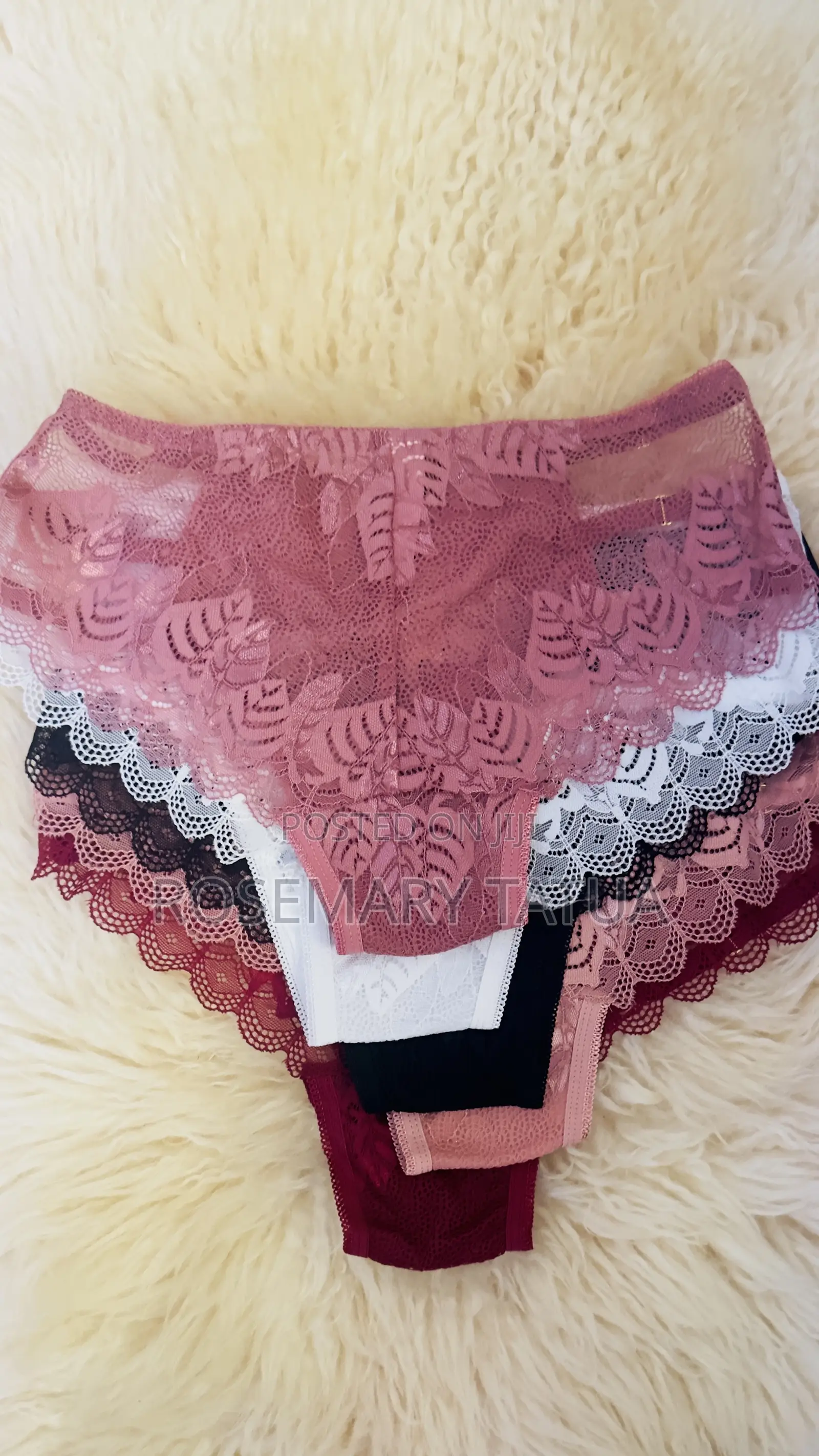 Luxury Women's Lace Panties – Soft, Breathable Elegant Bikini Briefs