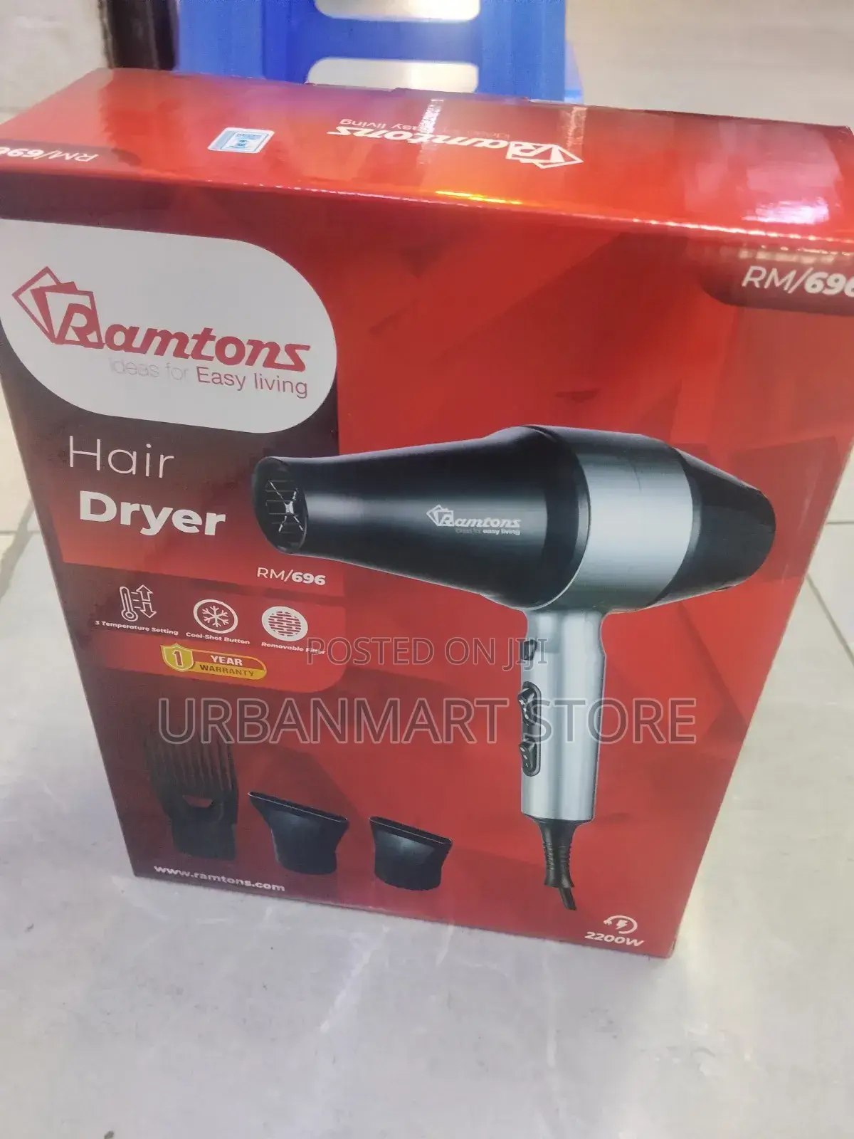 Ramtons Blow Dryer for Fast Hair Drying