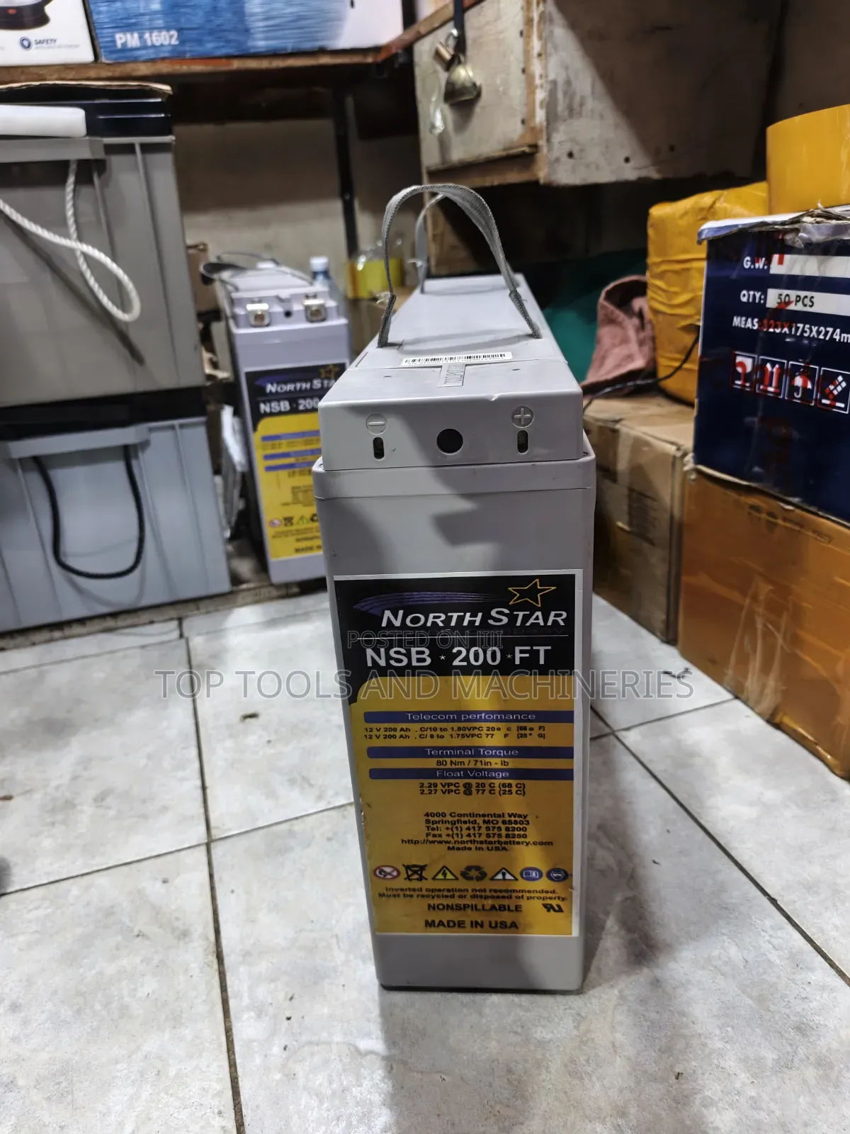 NorthStar NSB 200 FT 12V 200Ah Slim Telecom Battery.
