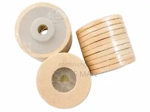 4.5 Inch-10pc Wool Felt Polishing Wheel Kit Set - Buffing Glass Marble