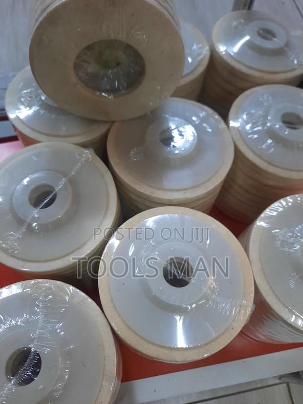 4.5 Inch-10pc Wool Felt Polishing Wheel Kit Set - Buffing Glass Marble - thumbnail 2