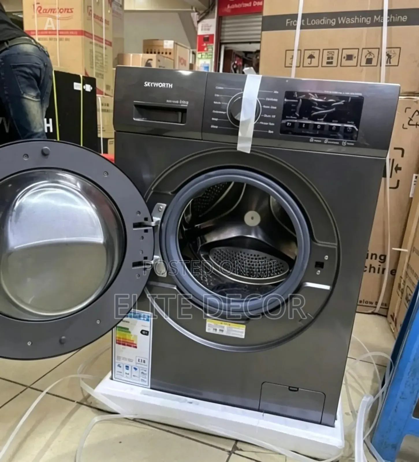 Skyworth 8KG Front Load Washing Machine – Wash Spin | Energy
