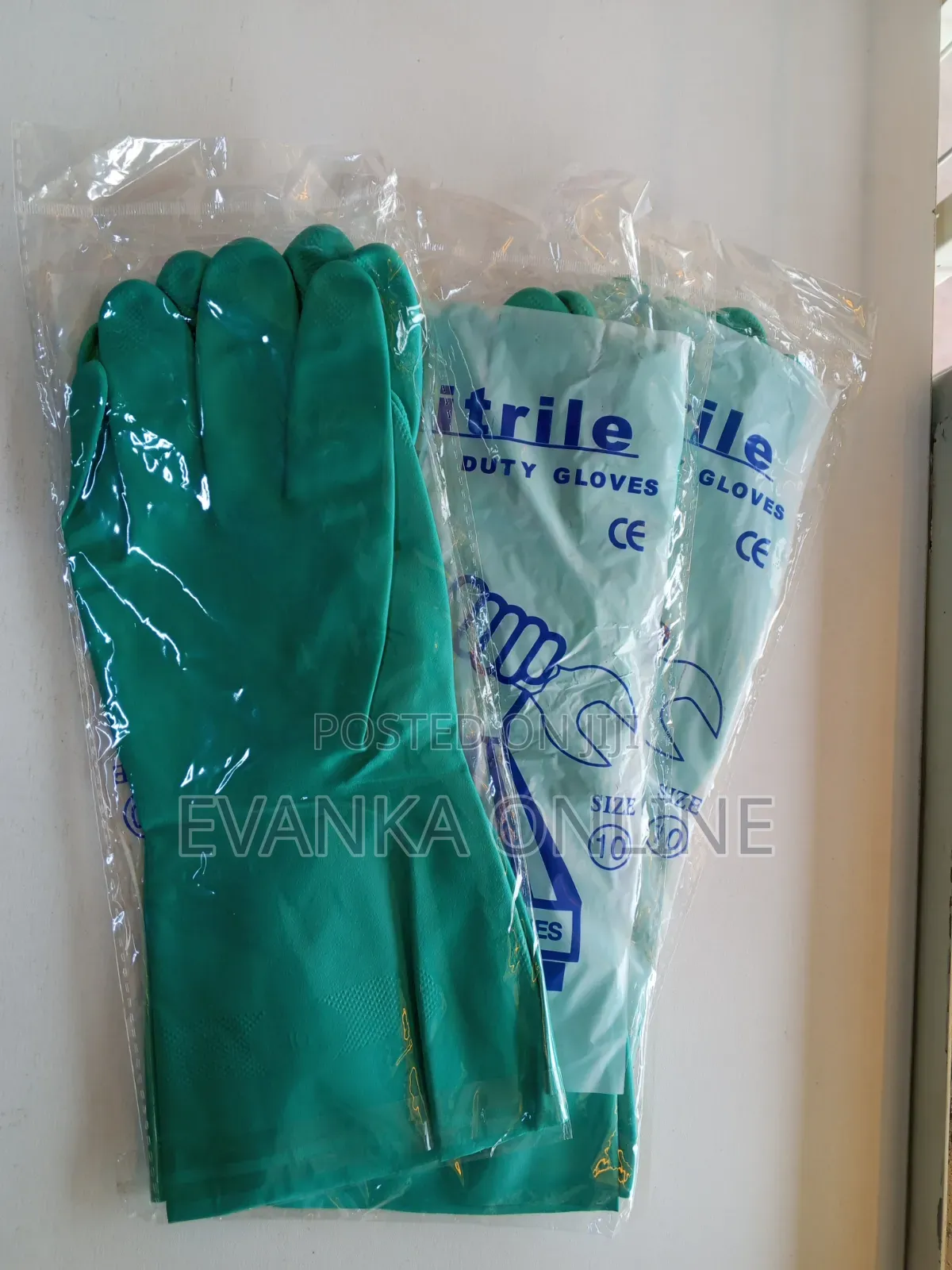 Heavy Duty Nitrile Gloves - Size 10