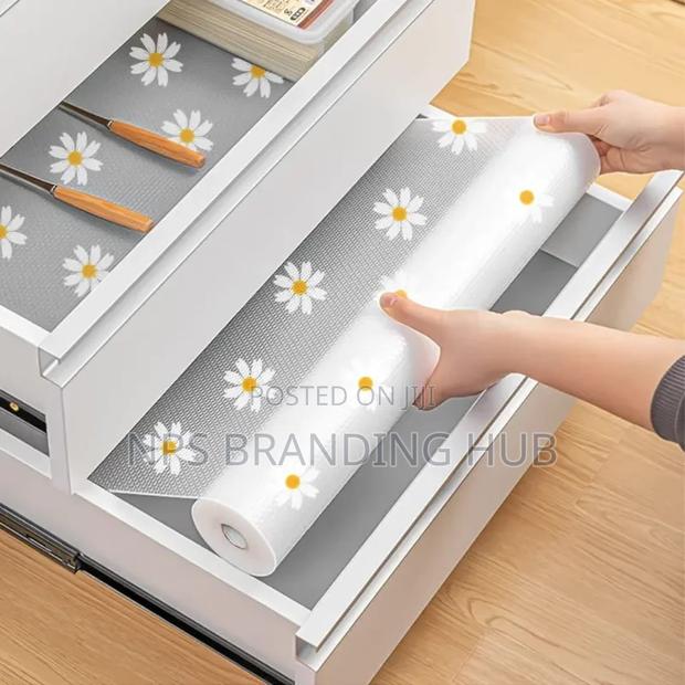 Kitchen Drawer Liners Oil Proof Moisture Cupboard Shelf Liner mat(el.b - thumbnail 3