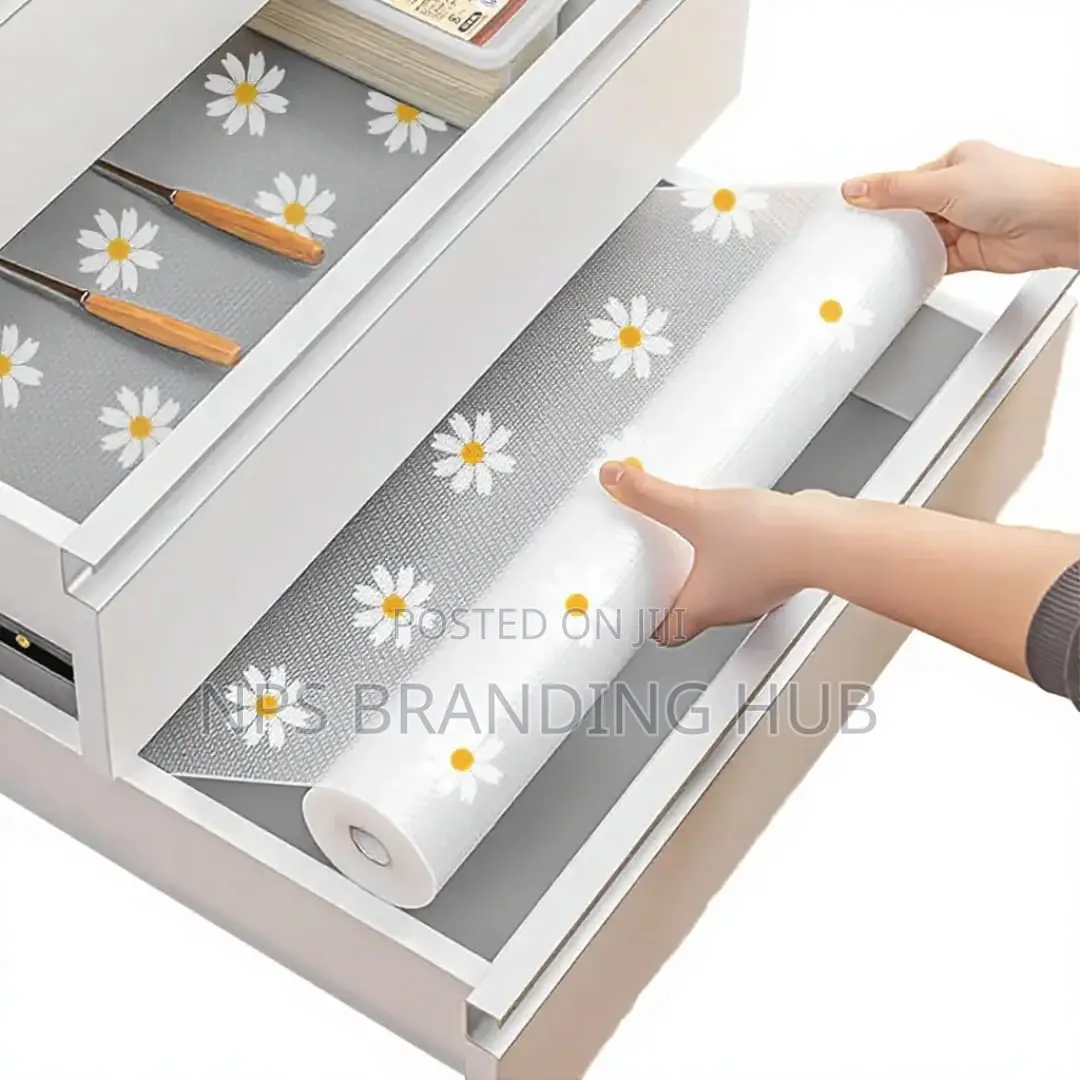 Kitchen Drawer Liners Oil Proof Moisture Cupboard Shelf Liner mat(el.b
