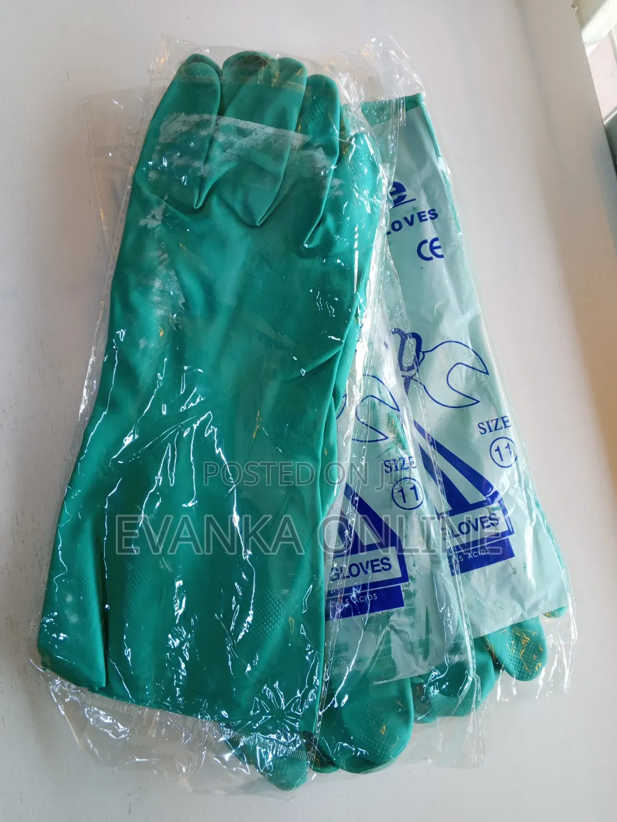 Blue Heavy Duty Nitrile Gloves/Industrial Gloves- Size 11