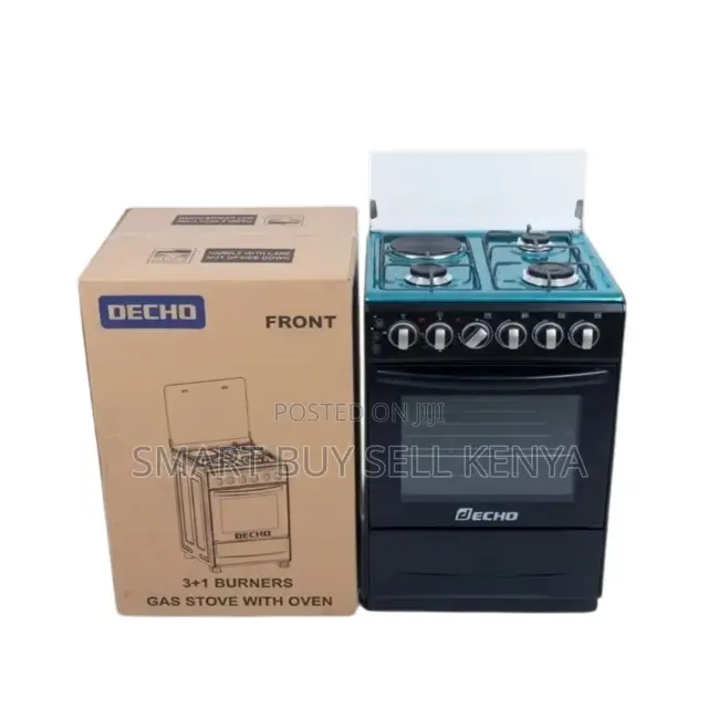 Fast- Heating Free Standing 4 Gas Cooker Burner With Electric Oven