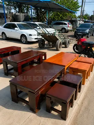 Office Desk and Stool Set
