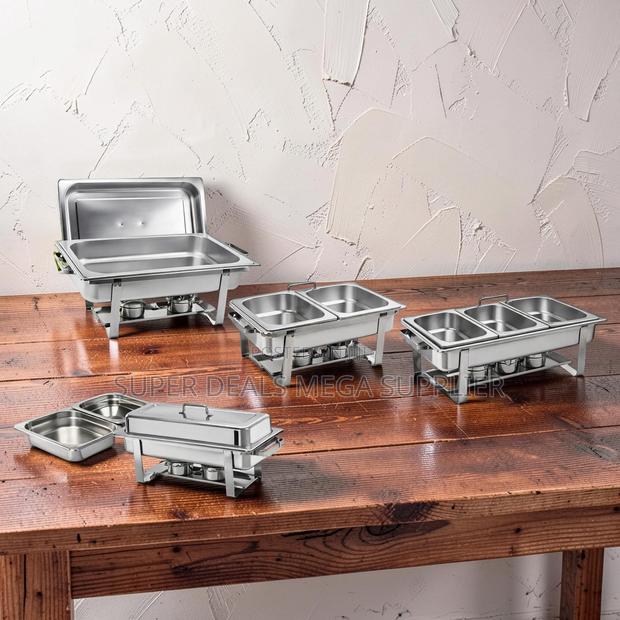 Party-Ready Stylish Stainless Compartment Chafing Dish Food Warmer