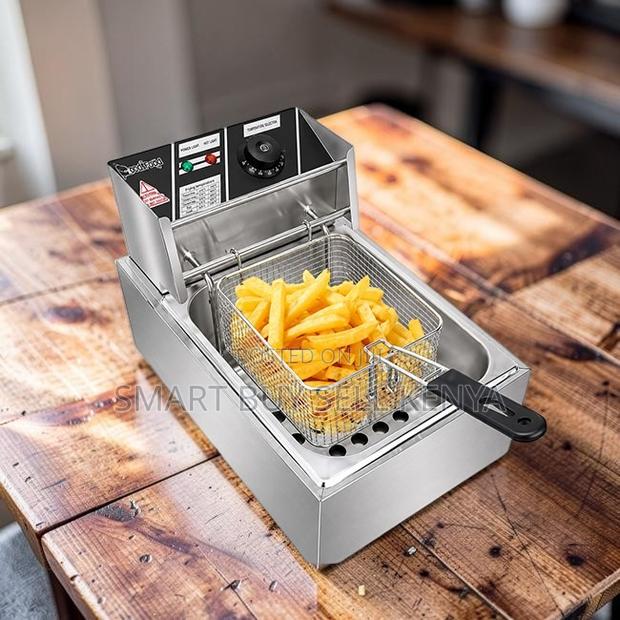 Quick Frying 4l/6l/10l Electric Single Tank Stainless Steel Deep Fryer