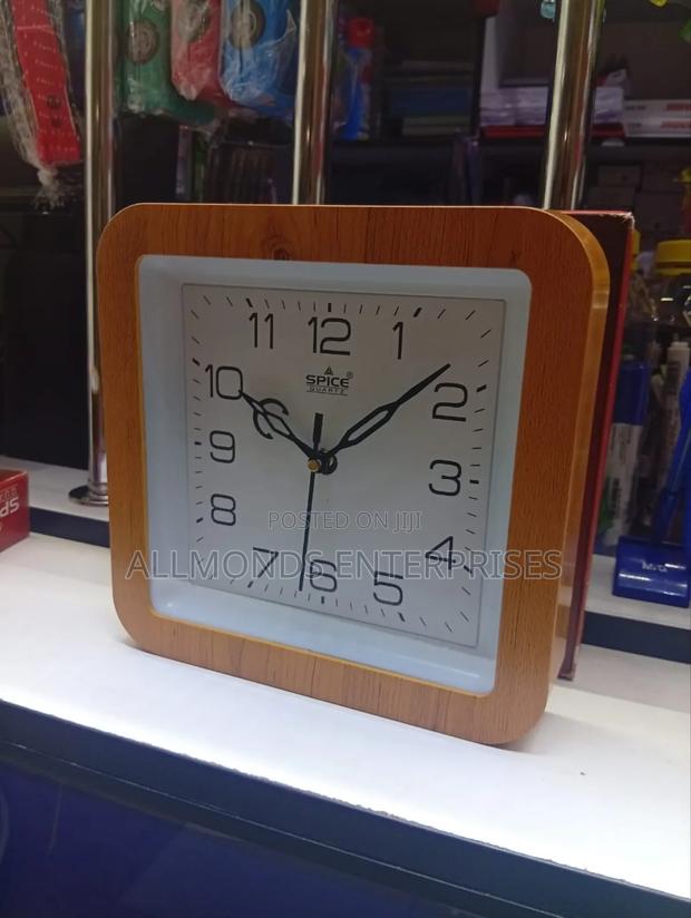 Spice Quartz Squared Wall Clock- 25CM by 25CM - thumbnail 3