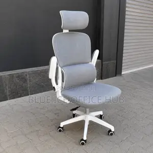 Adjustable Computer Office Desk White Grey