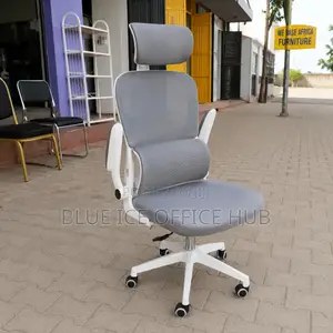 Adjustable Computer Office Desk White Grey