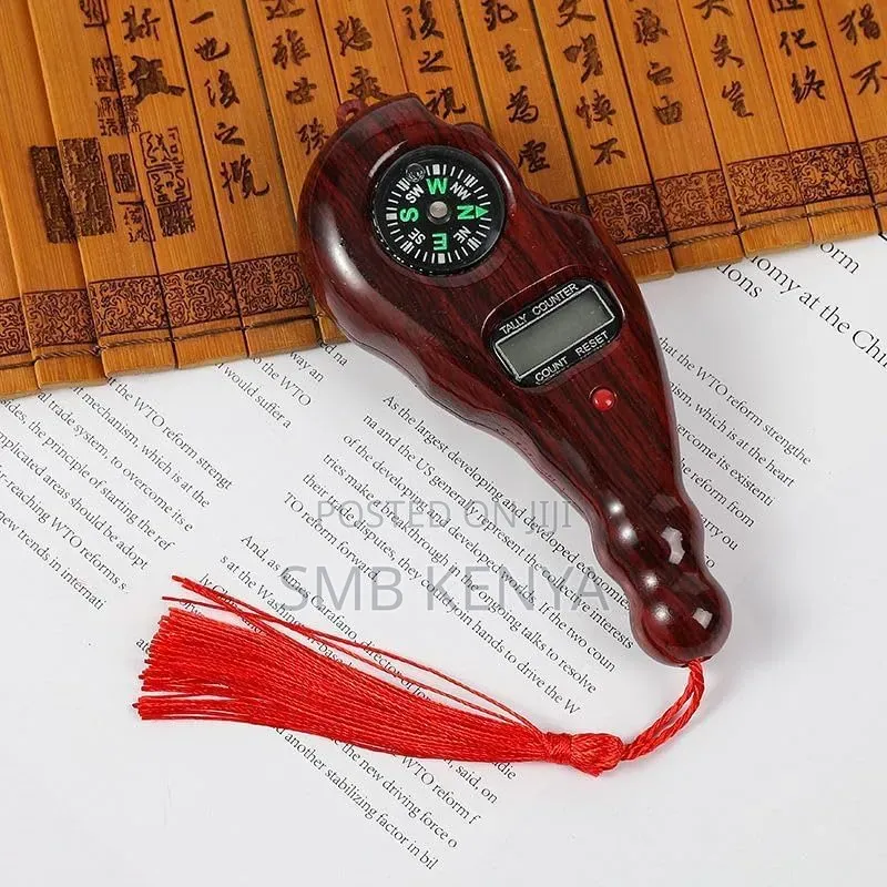 Portable Muslim Prayer Bead Tally Counter With Compass