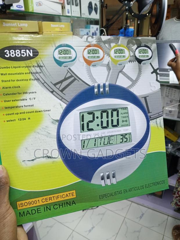 Kadio 3885N Jumbo LCD Clock With Timer Temperature Display - thumbnail 3