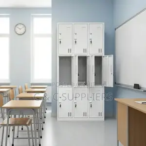 9 Locker Gym and Office Storage Cabinet