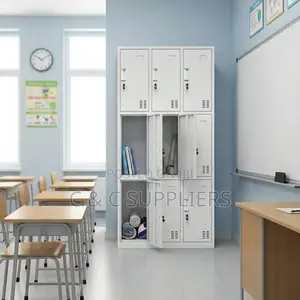 9 Locker Gym and Office Storage Cabinet