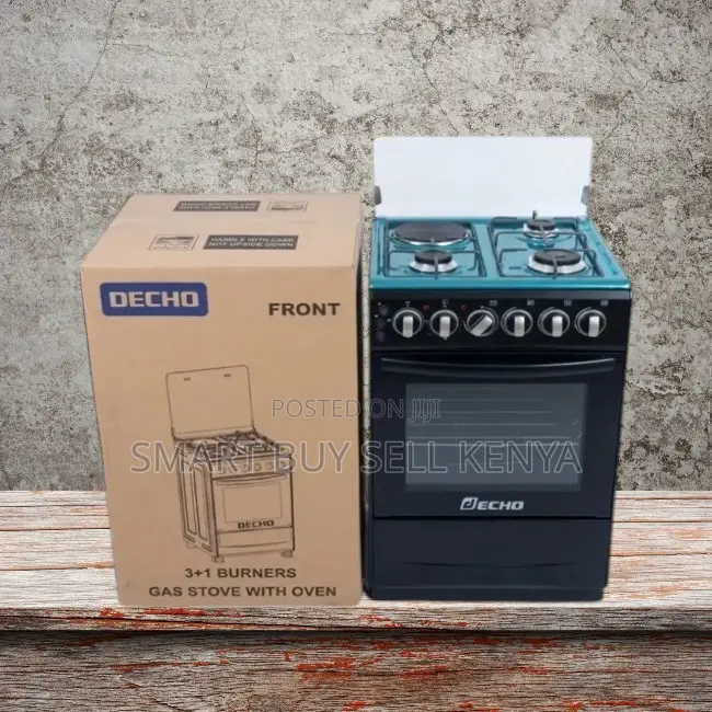 High- End Free Standing 4 Gas Cooker Burner With Electric Oven