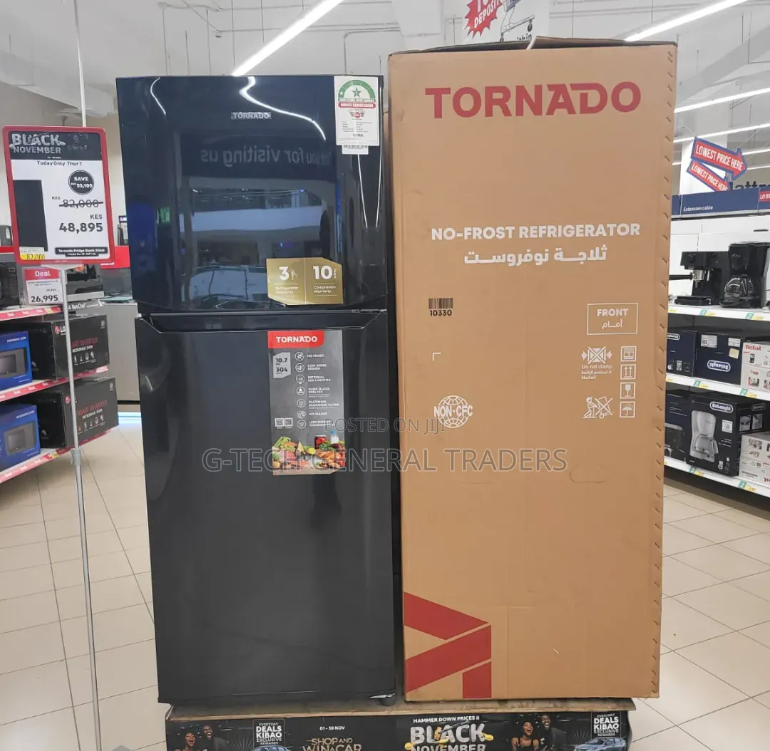 Tornado 396l Inverter No Frost Double Door Refrigerator