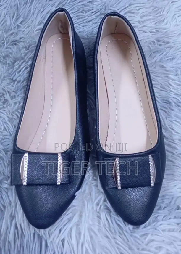 Black Light Brown Pointed-Toe Flat Doll Shoes Office Professionalism