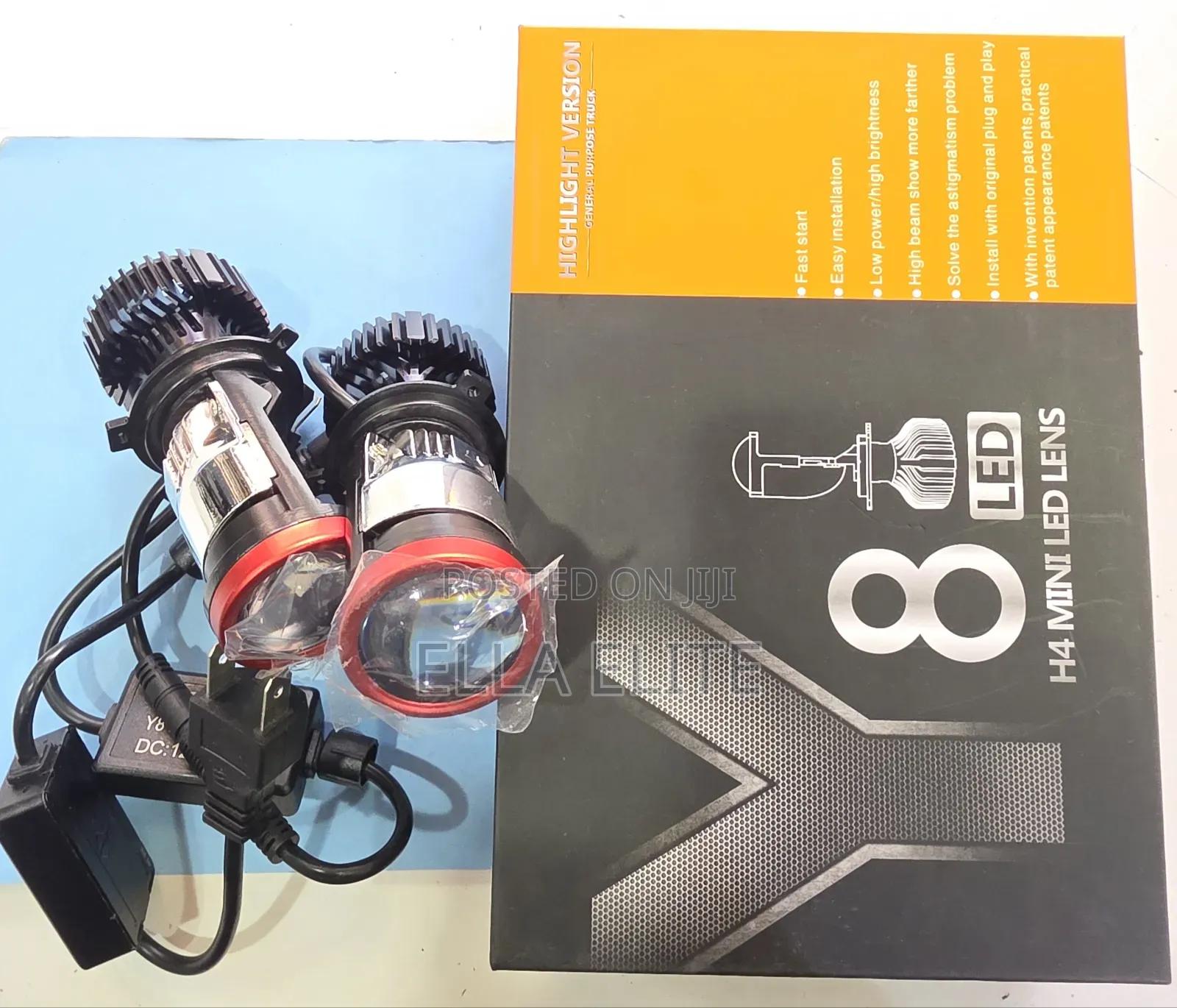 Y8 H4 Mini Projector Headlights Led Bulbs