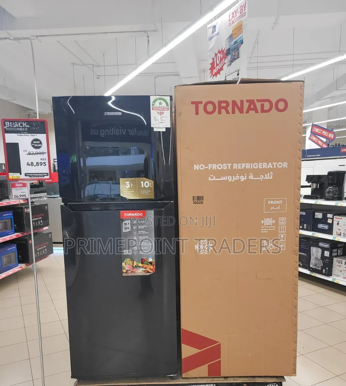 Tornado Refrigerator 396 Litres Capacity 3 Star With Inverter