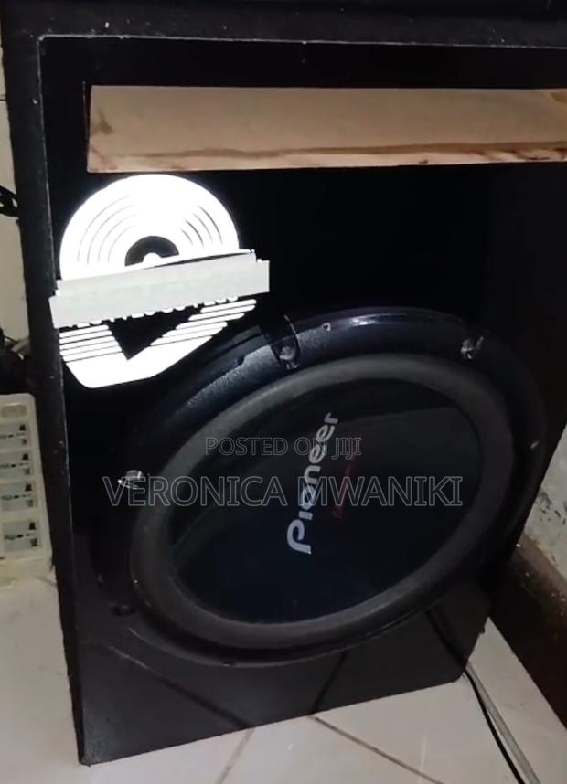 Pioneer Bass Speaker With Cabinet and Wiring