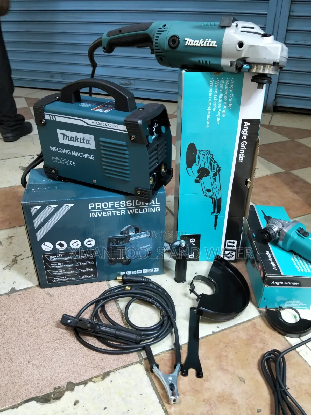 Top MAKITA WELDING 500A With Angle Grinder 9 INCHES 2100 Watts Set