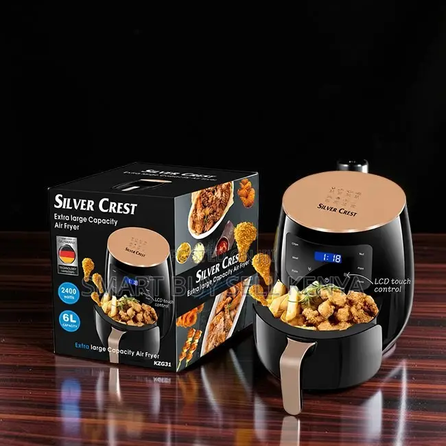 Electric Silver Crest 4/5/6/8l Touch Screen Digital Air Fryer