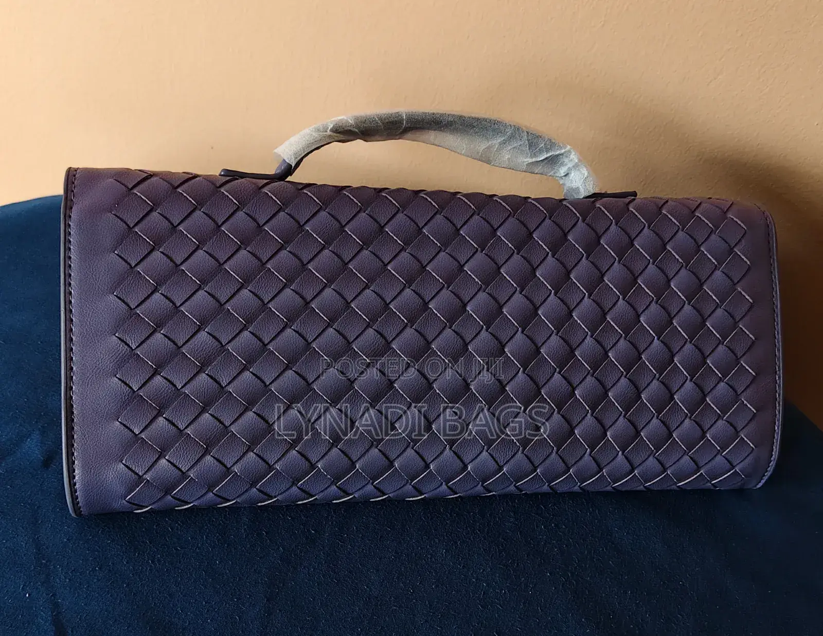 Woven Soft Leather Clutch Bag