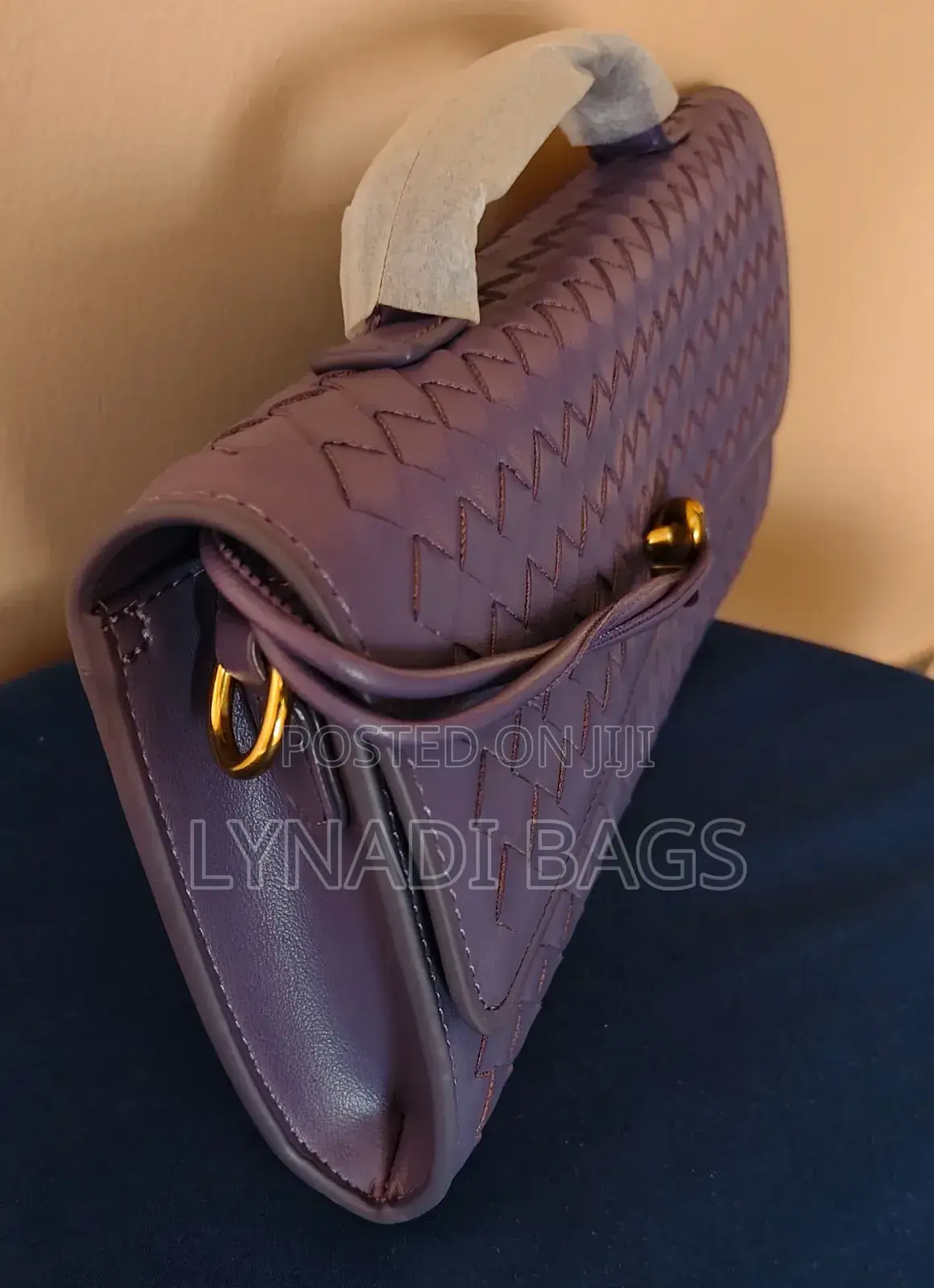 Woven Soft Leather Clutch Bag