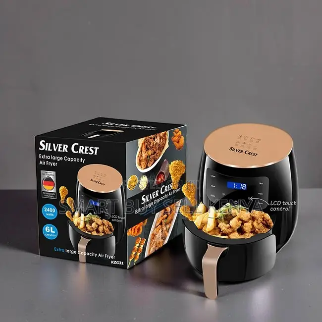 Multifunctional Silver Crest 4/5/6/8l Touch Screen Digital Air Fryer